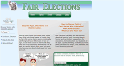 Desktop Screenshot of fairelections.org