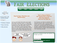 Tablet Screenshot of fairelections.org